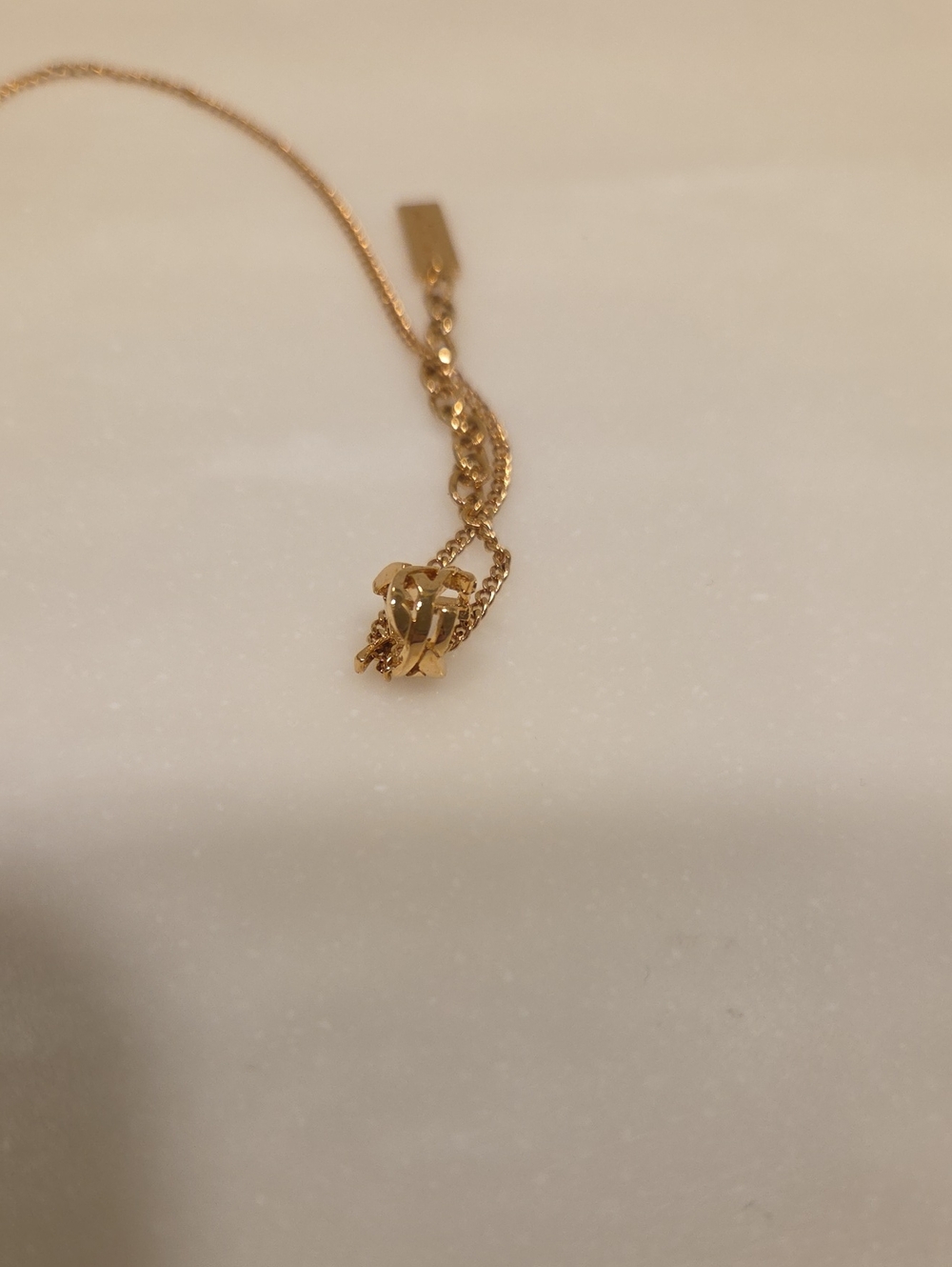 Saint Laurent Opyum Twist Gold Bracelet